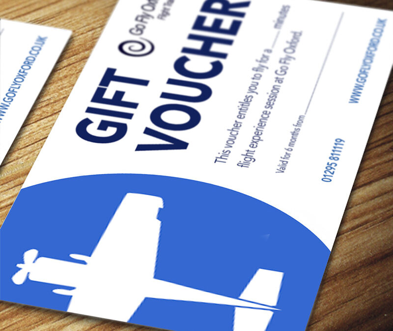 Flying experience gift voucher